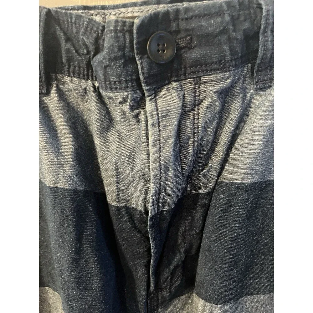 Banana Republic Aiden Shorts Men 36 Blue Color Block Preppy Pockets Resort Beach